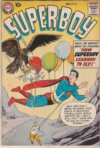 Superboy #69 FN/VF Superboy 1st Flying Lesson! Superboy Robot! Utah CERTIFICATE!