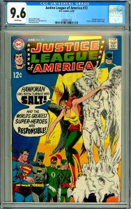 Justice League of America 72 CGC Graded 9.6 White Pages