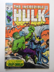 The Incredible Hulk #126 (1970) VG Condition moisture stain, rust on staples