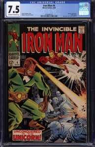 Iron Man #4 (Marvel, 1968) CGC 7.5