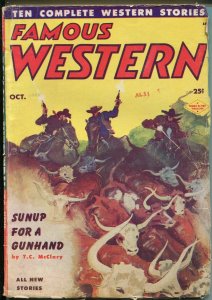 Famous Western-10/1953-Double Action-violent-western pulp thrills-FN