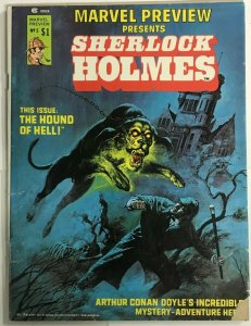 MARVEL PREVIEW#5 VG 1976 SHERLOCK HOLMES MARVEL BRONZE AGE COMICS