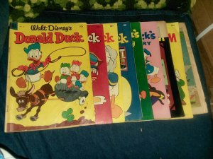 Walt disney's Donald Duck 9 Issue Golden Age dell Comics Lot run set collection