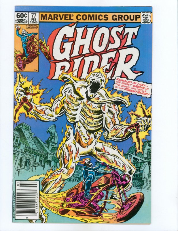 Ghost Rider #77 Newsstand Edition Origin of Zarathos & Centurious