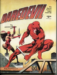 DAREDEVIL--MARVEL COMICS INDEX 9B--1982--magazine