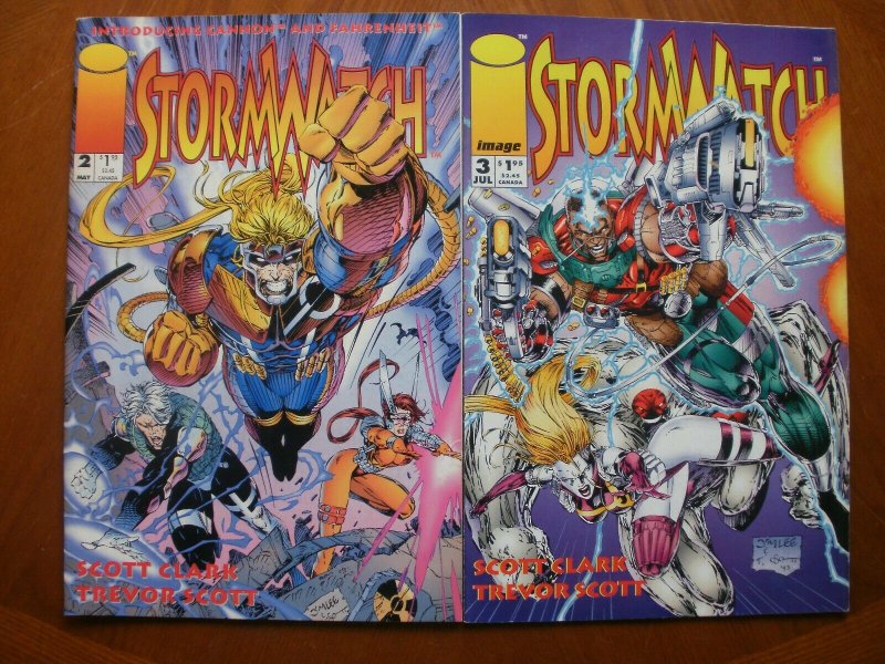 2 Near-Mint Image STORMWATCH #2 #3 (1993) Cannon Fahrenheit Choi Lee Clark Scott