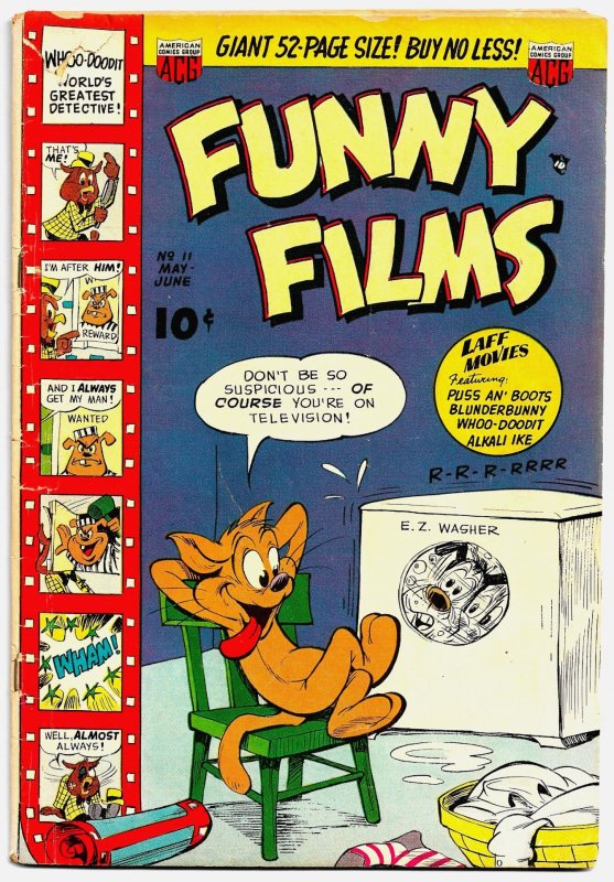 FUNNY FILMS #9, 10, 11 (1951) 4.0 VG  Dan Gordon!  Blunderbunny!  Whoo Doodit!