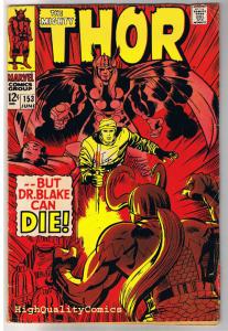 THOR #153, VG+, God of Thunder, Stan Lee, Jack Kirby, 1966, more Thor in store