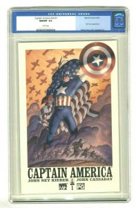 Captain America #1 - CGC 9.8 - Marvel Comics - 2002 - John Cassaday Art!