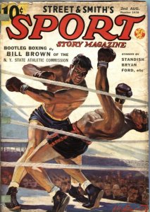 SPORT STORY PULP MAG-H W SCOTT BOXING COVER-GOLF-WALTER JOHNSON STORY