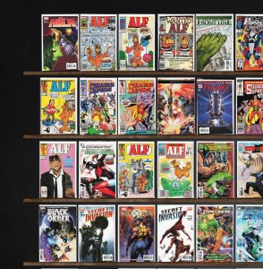 Huge Lot 150+ Comics with Alf, New X-Men, Squadron Supreme & More!