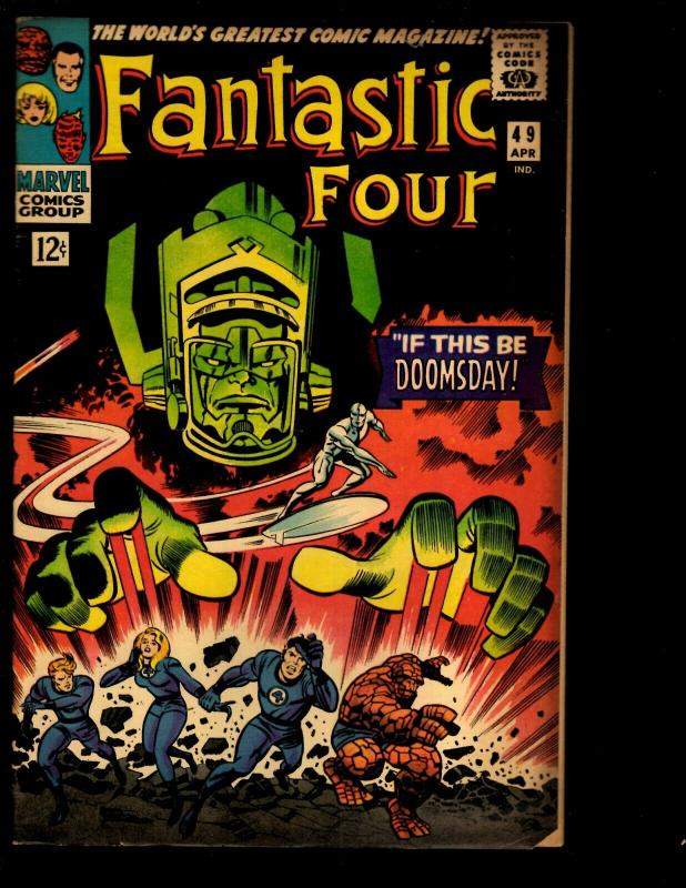 Fantastic Four # 49 FN Marvel Comic Book Silver Surfer Galactus Thing Doom NE3