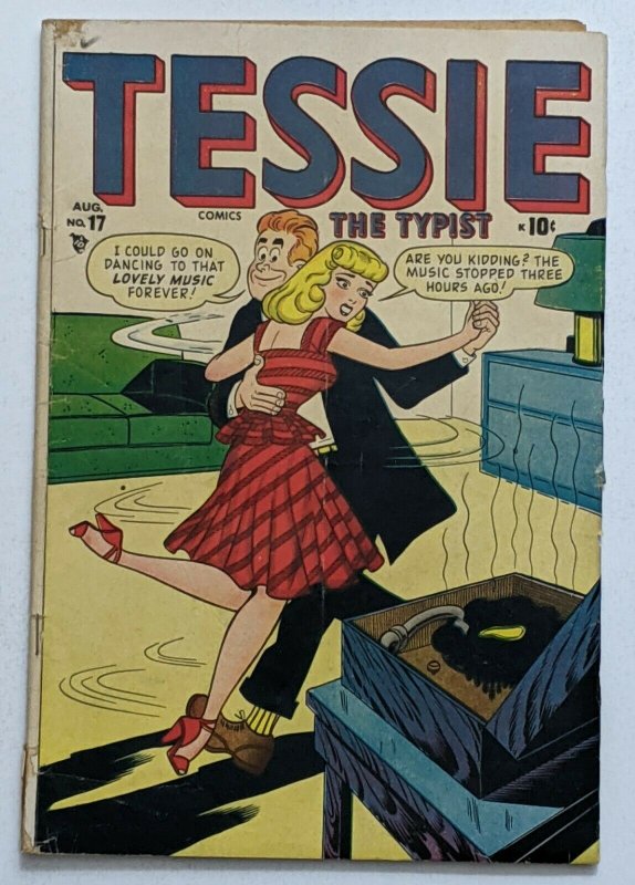Tessie The Typist #17 (Aug 1948, Timely) VG- 3.5 Harvey Kurtzman Hey Look