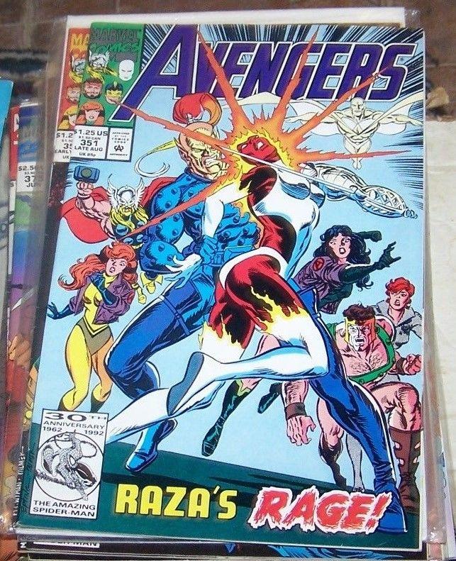 Avengers #351 (Aug 1992, Marvel) raza's rage star jammers ms marvel/binary 