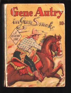Gene Autry 1938-Dell-Gunsmoke-Fast Action Book-10 cent cover price-G+