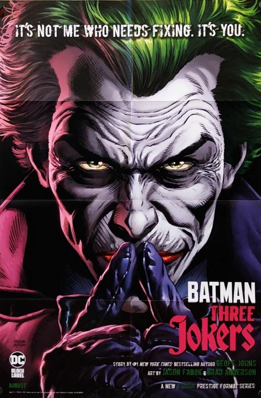 Batman Three Jokers #2 Folded Promo Poster (24 x 36) New! [FP41]