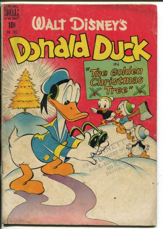 DONALD DUCK #203-1948-DELL-FOUR COLOR-WALT DISNEY-CARL BARKS-good/vg