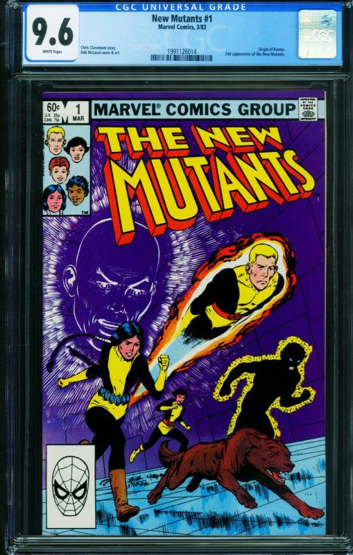 The New Mutants #1 CGC 9.6 1st issue-1983 Marvel comic book  1991126014