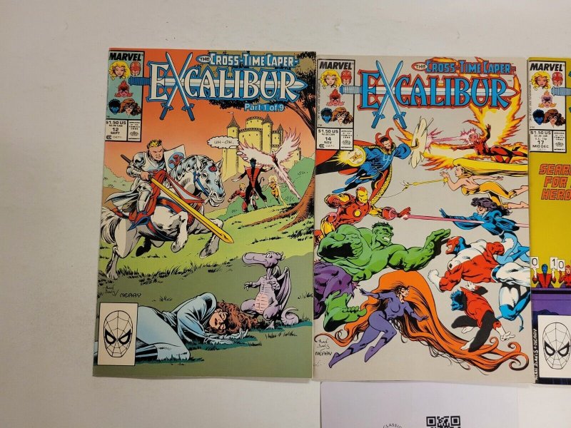3 Excalibur Marvel Comic Books #12 14 17 104 TJ9