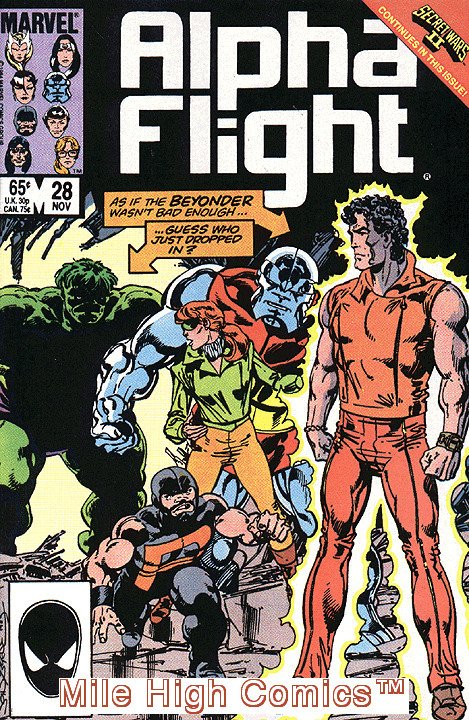 ALPHA FLIGHT (1983 Series)  #28 Near Mint Comics Book