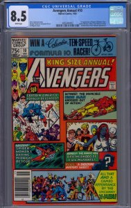 AVENGERS ANNUAL #10 CGC 8.5 1ST ROGUE MADELYN PRYOR AL MILGROM NEWSSTAND WHT PGS