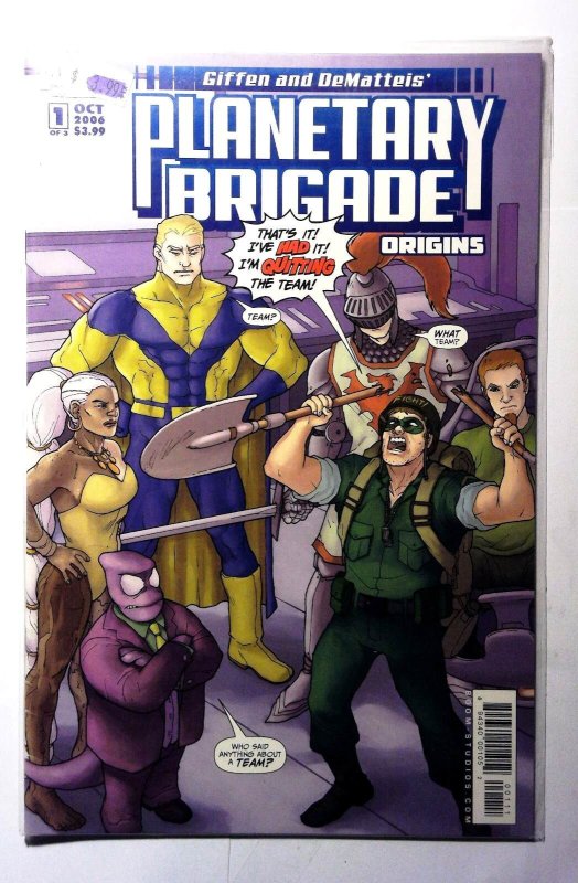 Planetary Brigade Origins #1 B (2006) Boom! Studios Var Captain Valor Comic Book