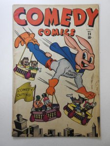 Comedy Comics #28  (1945) W/ Super Rabbit! Sharp VG- Condition!