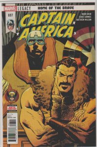 Captain America # 697 Cover A NM Marvel 2018 [J3]
