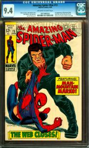 Amazing Spider-Man #73 CGC 9.4 1st Silvermane & Man-Mountain Marko