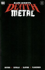Dark Nights: Death Metal #1 Blank Cover (2020) Sgt. Rock