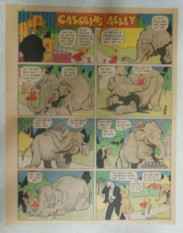 (39) Gasoline Alley Sunday Pages by Frank King from 1940 Size: 11 x 15 inches