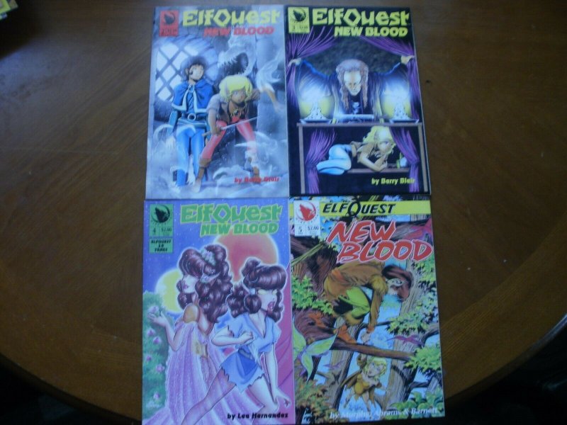 4 Near-Mint Warp ELFQUEST Comic NEW BLOOD #2 #3 #4 #5 (1992) Blair Murphy Abrams