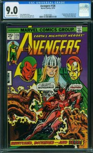 Avengers #128 (1974) CGC 9.0 VFNM