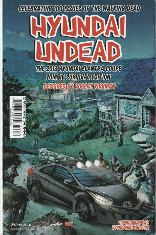 Walking Dead # 100 Variant 2nd Printing Robert Kirkman VF- Image Zombie [F1]