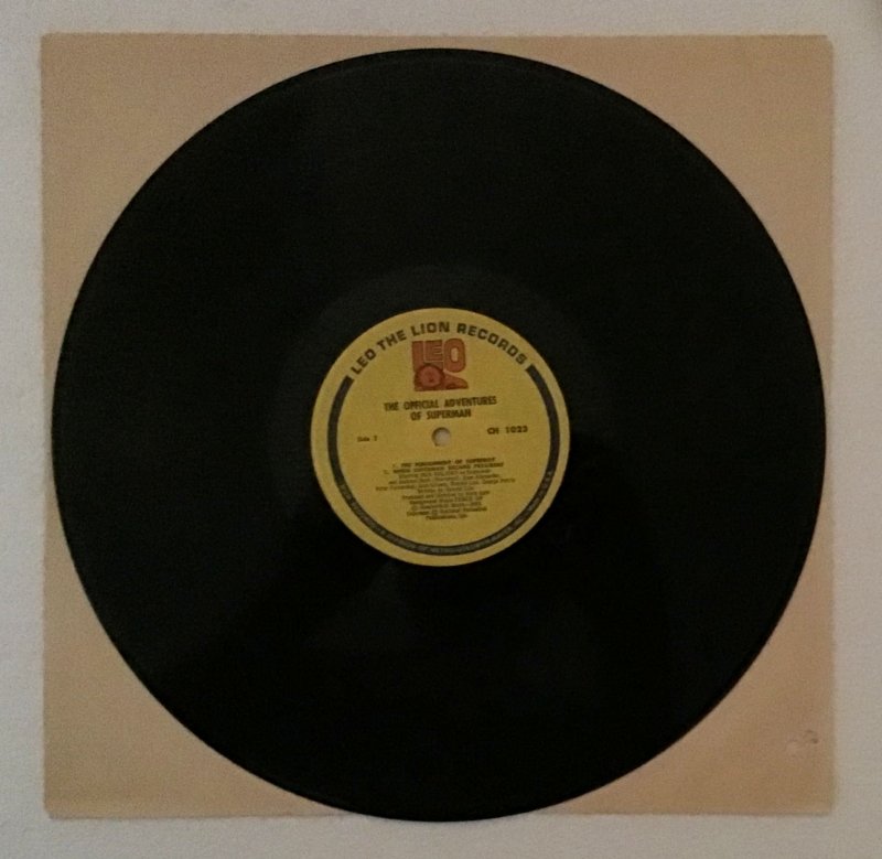 Superman: Record CH-1022, 33 1/3 RPM, 12 inch, The Origin of Superman