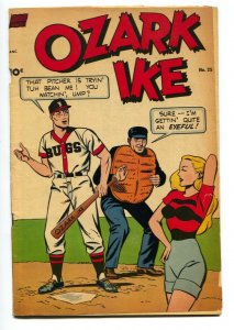 Ozark Ike #25 1952- Good Girl art-headlight cover-baseball