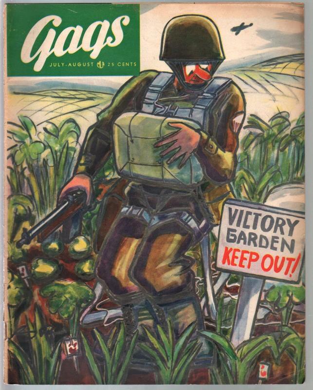 Gags 7/1985-parachute cover-Boltinoff-parachute cover-WWII era-Boltinoff-FN