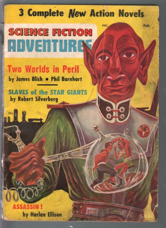 Science Fiction Adventures #2 2/1957-James Bluth-Harlan Ellison-G/VG