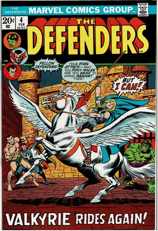 The Defenders #4, Signed Sal Buscema, 8.0 or Better, Valkyrie Joins