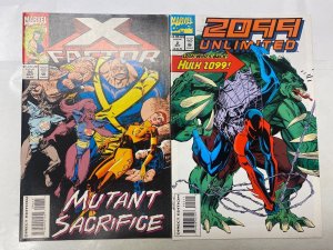 4 MARVEL comic books X-Factor #94 2099 #2 Wild Thing #5 New Warriors #37 1 KM20
