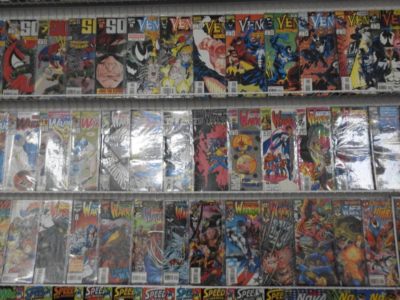 Huge Lot of 180+ Comics W/ Venom, New Warriors, Black Cat+ Avg VF Condition!