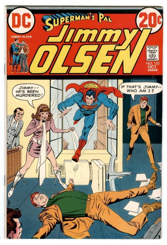 Superman's Pal JIMMY OLSEN #153 Oct 1972 DC Sal AMENDOLA  Art  VF Big 20¢ Circle