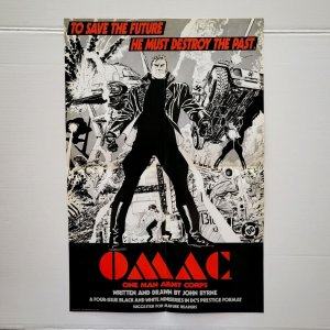 1991 Original Poster OMAC: ONE MAN ARMY CORPS JOHN BYRNE / DC Comics PROMO New