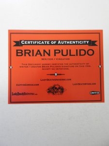 Lady Death Gallery #1 Emerald Turnaround Edition /Front NM- Cond! Signed W/ COA!