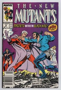 New Mutants #75 Magneto | Black King | Sabretooth (Marvel, 1989) VG/FN 