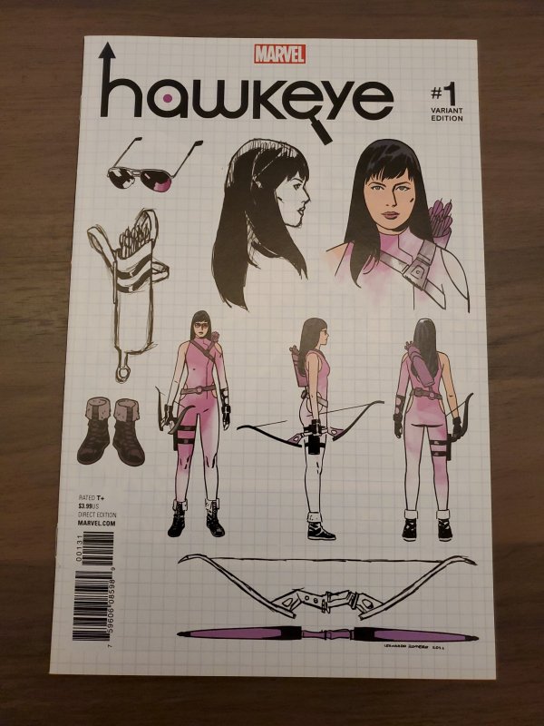 Hawkeye (2017) #1 1:10 Design Variant by Leonardo Romero (9.2) Kate Bishop