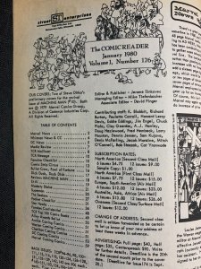 1980 THE COMIC READER Fanzine #176 VG/FN 5.0 Machine Man by Steve Ditko