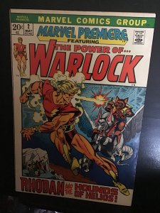 Marvel Premiere #2 (1972) Second solo Warlock key! High-Grade VF- Wow