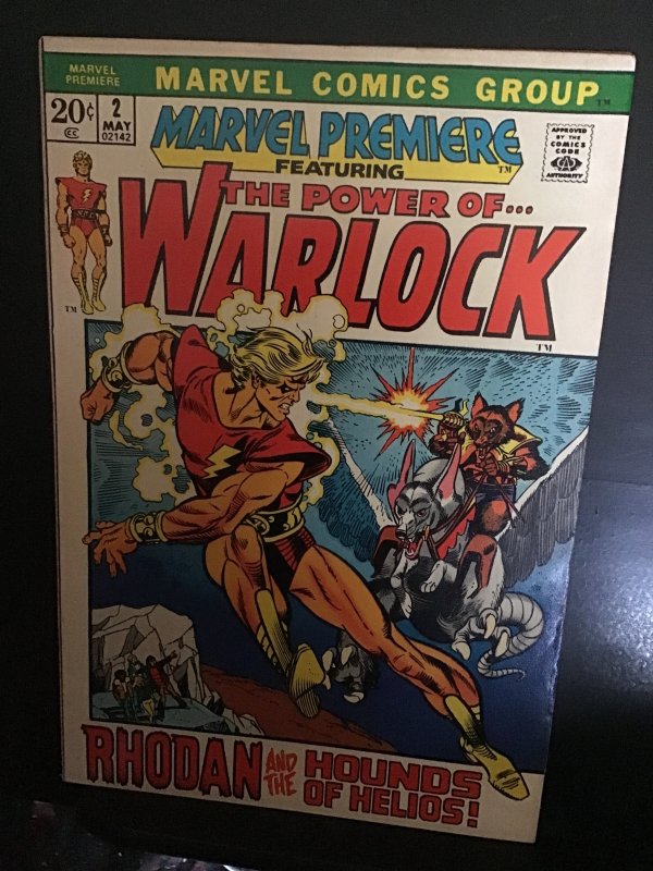 Marvel Premiere #2 (1972) Second solo Warlock key! High-Grade VF- Wow