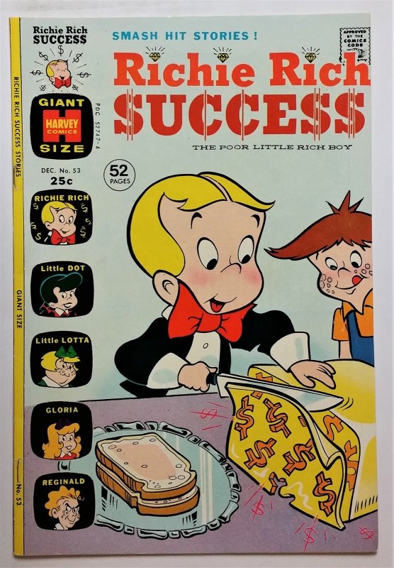 Richie Rich Success Stories #53 (Dec 1973, Harvey) VG/FN